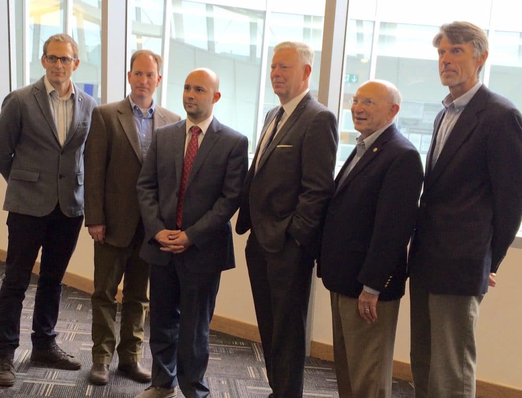 Photo of Dr. John Marszalek with others from the Northumbria Symposium.