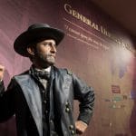 Statue of Ulysses S. Grant on display in a museum.